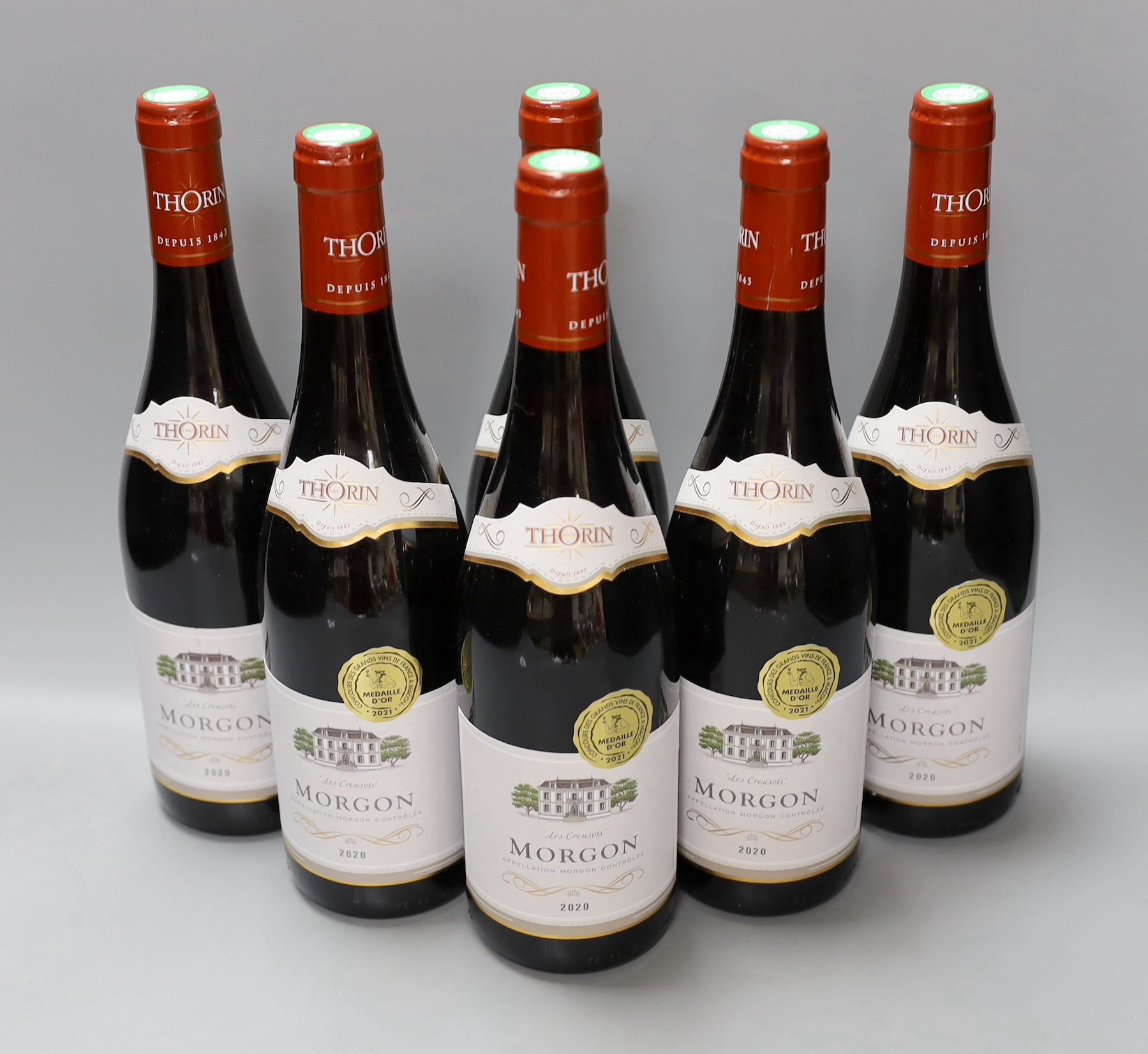 Six bottles of wine: 2020 Morgan “Les Creusots”